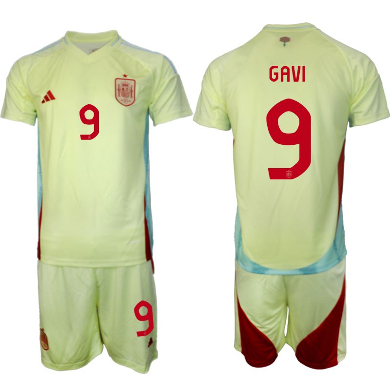 Men 2024-2025 Season Spain away green #9 Soccer Jersey